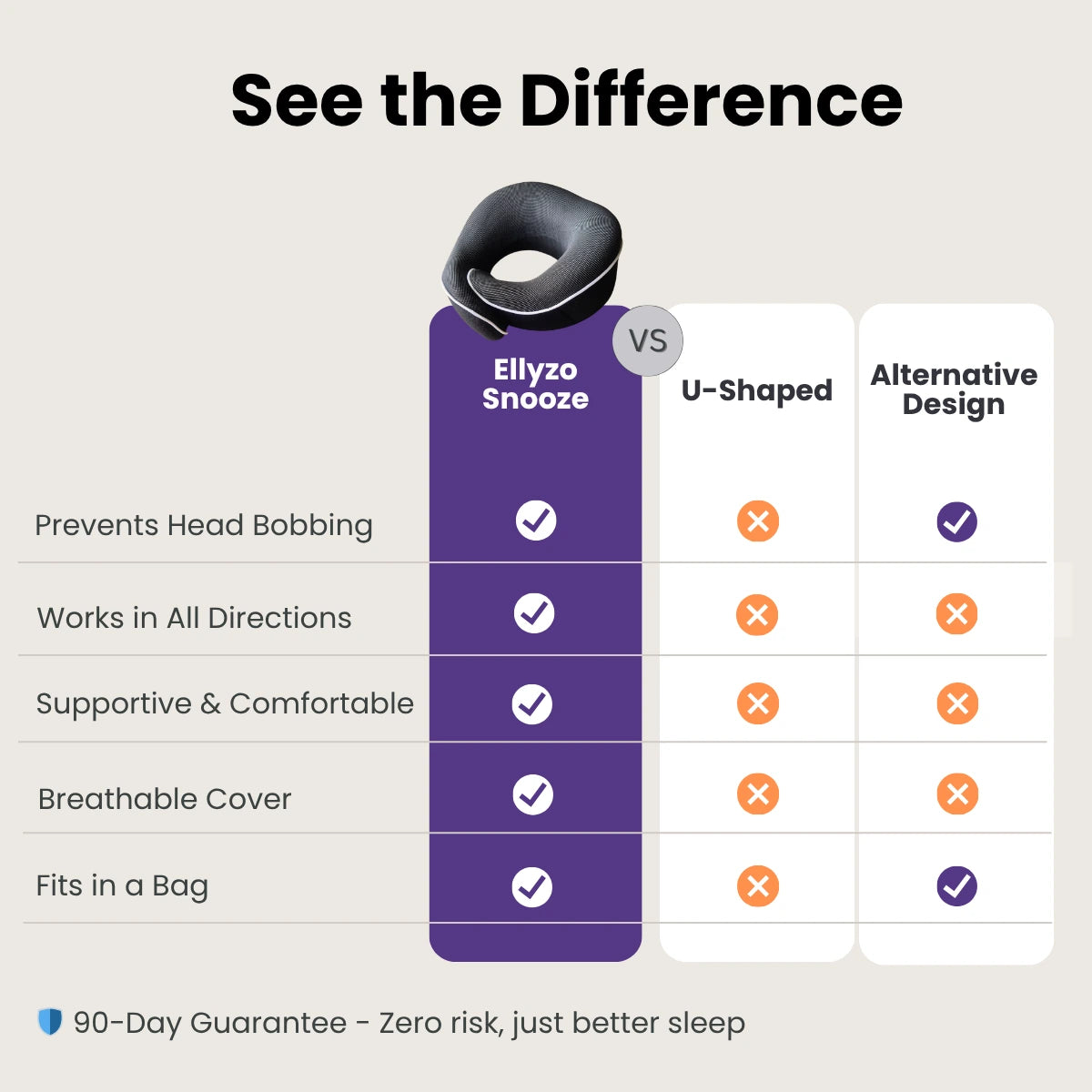 Snooze Travel Pillow - Your Best Sleep, Every Journey